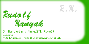 rudolf manyak business card